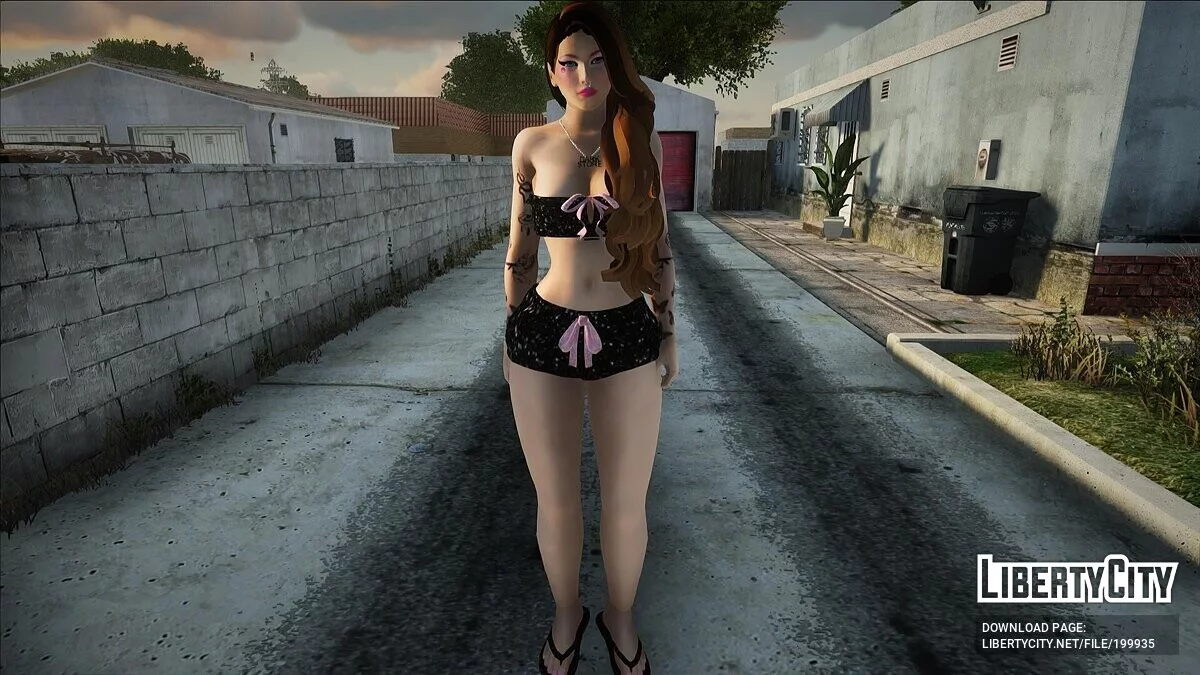 Девушка в сексуальном наряде / GTA San Andreas