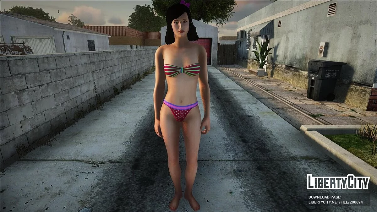 Дженни Майерс в сексуальном бикини / GTA San Andreas