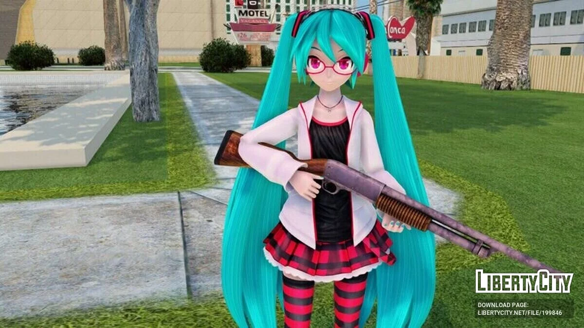 Hatsune Miku Natural (Анимация лица) / GTA San Andreas