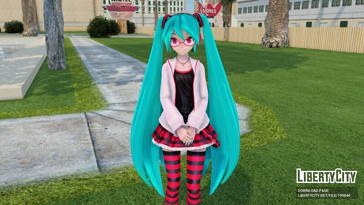 Hatsune Miku Natural (Анимация лица) / GTA San Andreas