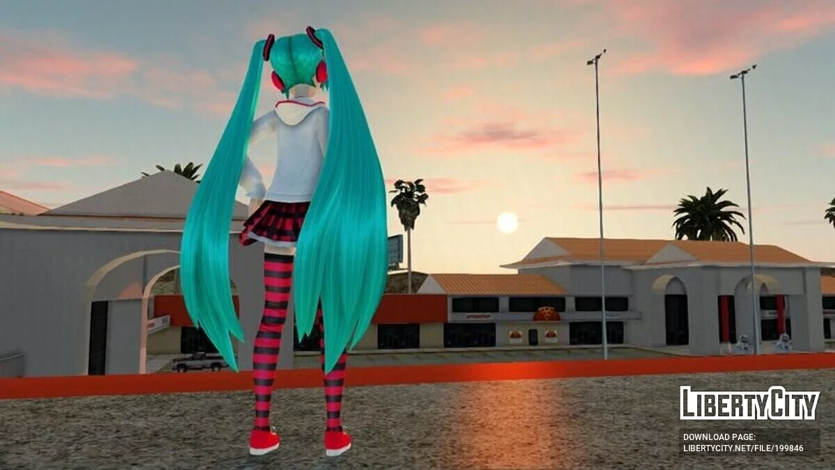 Hatsune Miku Natural (Анимация лица) / GTA San Andreas
