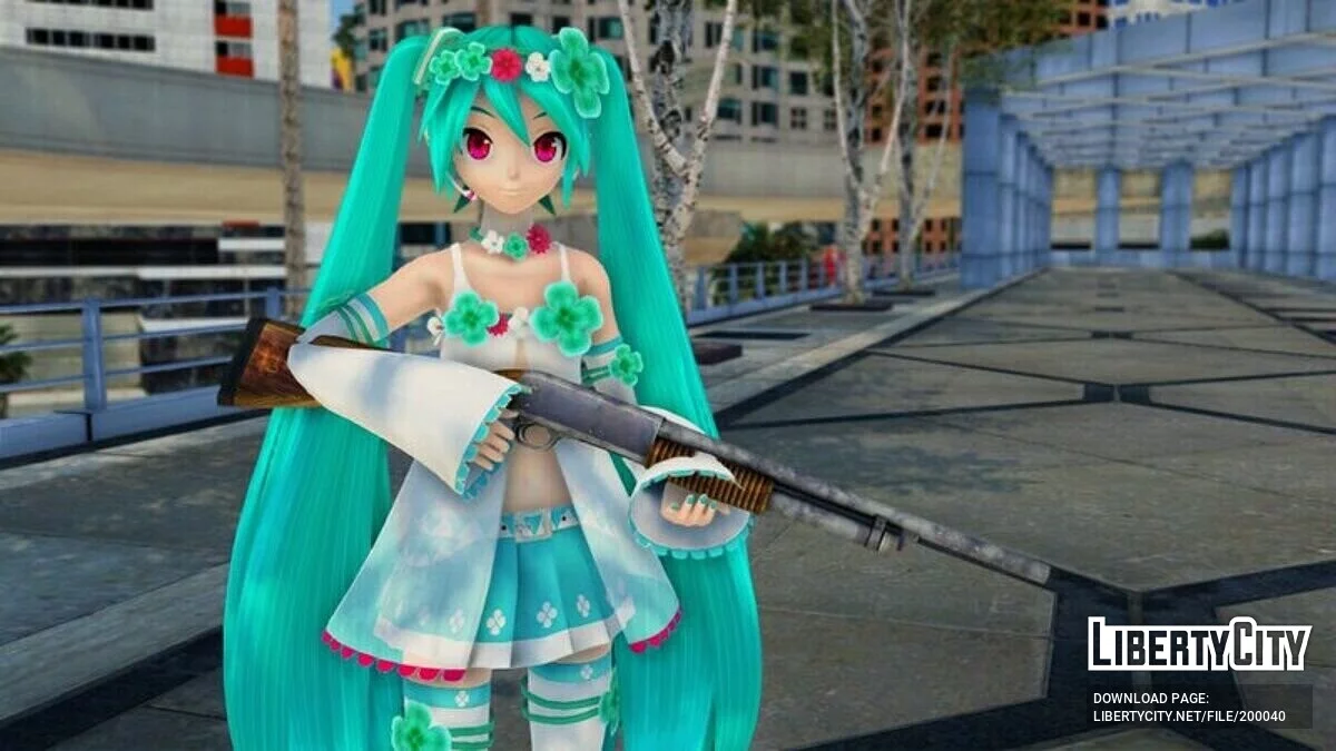 Hatsune Miku Spiritual (Анимация лица) / GTA San Andreas