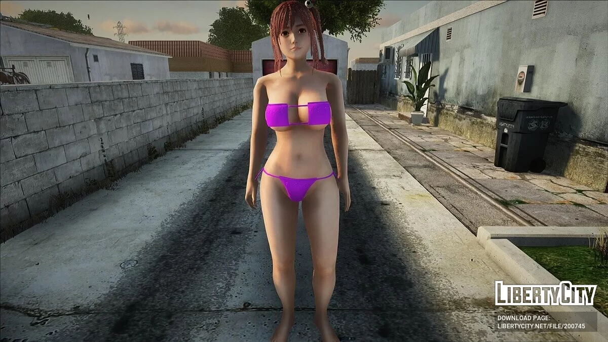 Хонока в фиолетовом бикини / GTA San Andreas