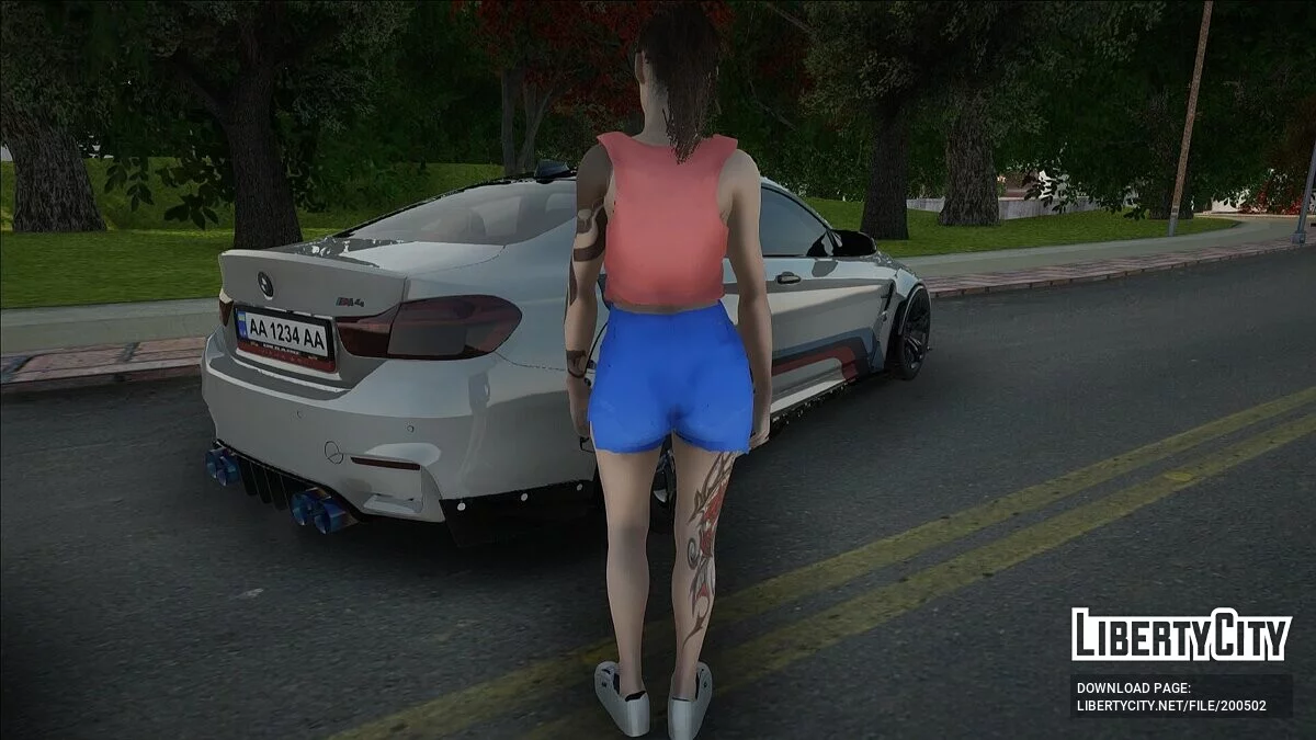 Клэр в обновленной одежде / GTA San Andreas