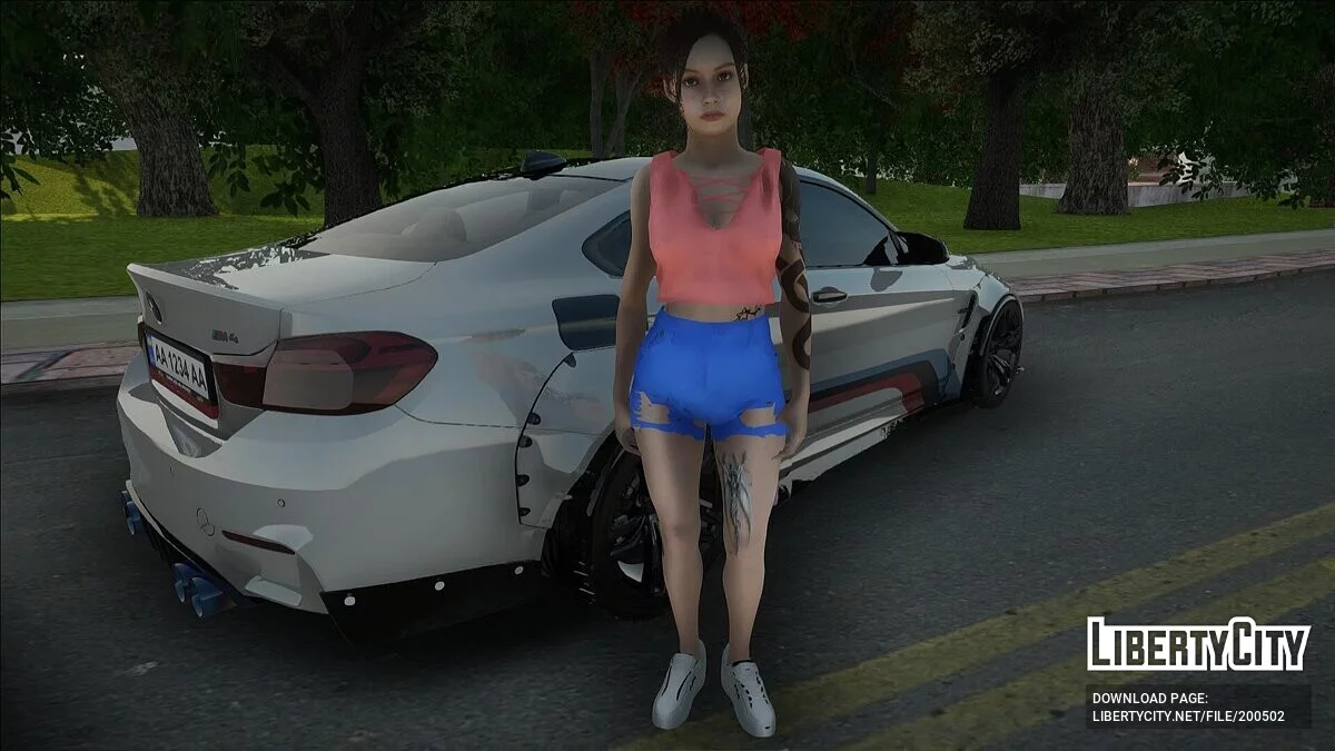 Клэр в обновленной одежде / GTA San Andreas