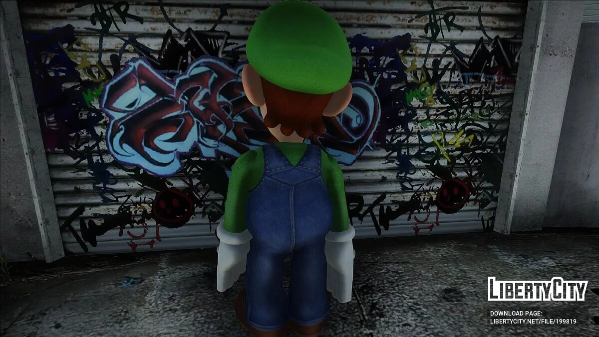 Луиджи из игры Luigi Mansion 3 / GTA San Andreas