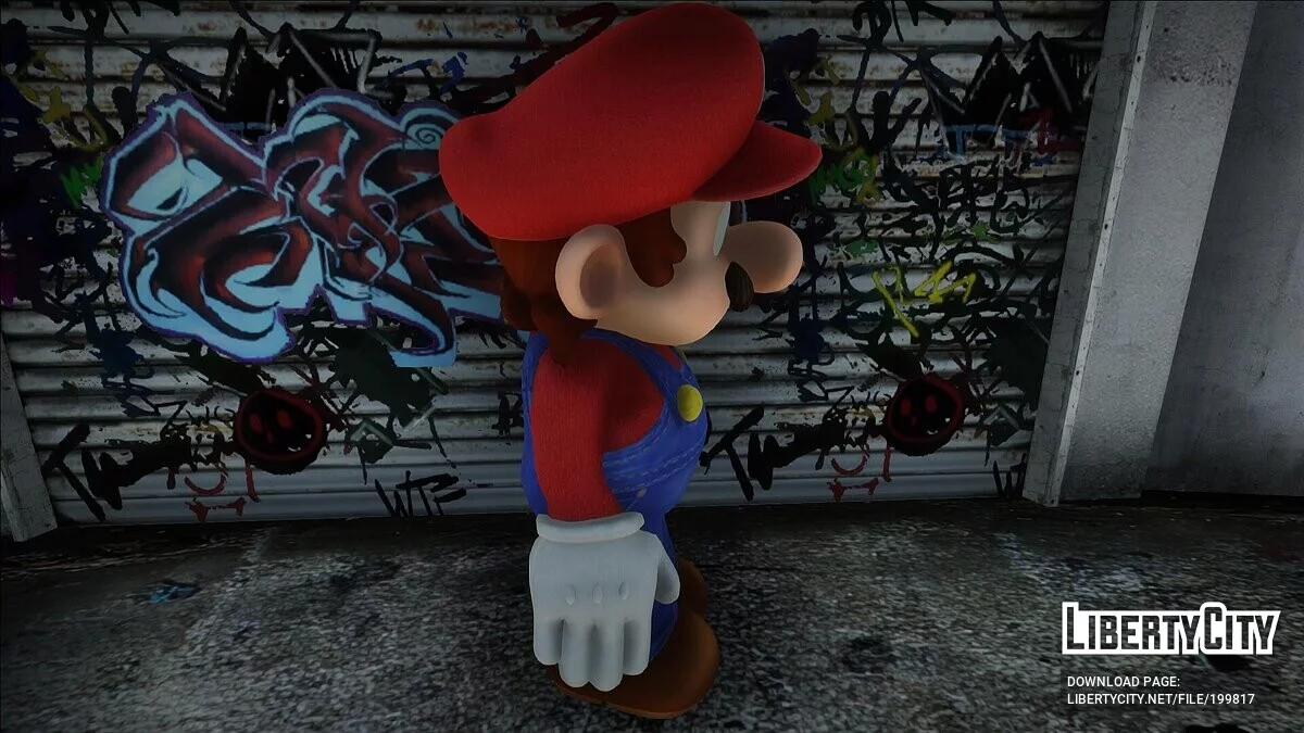 Марио из игры Luigi Mansion 3 / GTA San Andreas