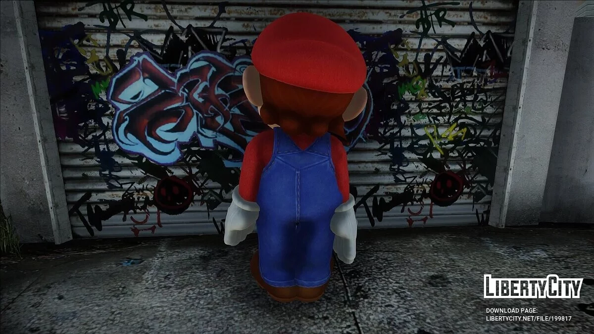Марио из игры Luigi Mansion 3 / GTA San Andreas