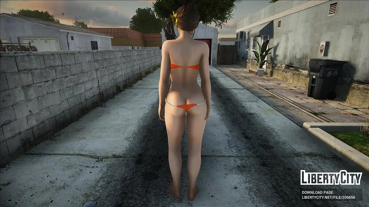 Мисаки в красном бикини / GTA San Andreas