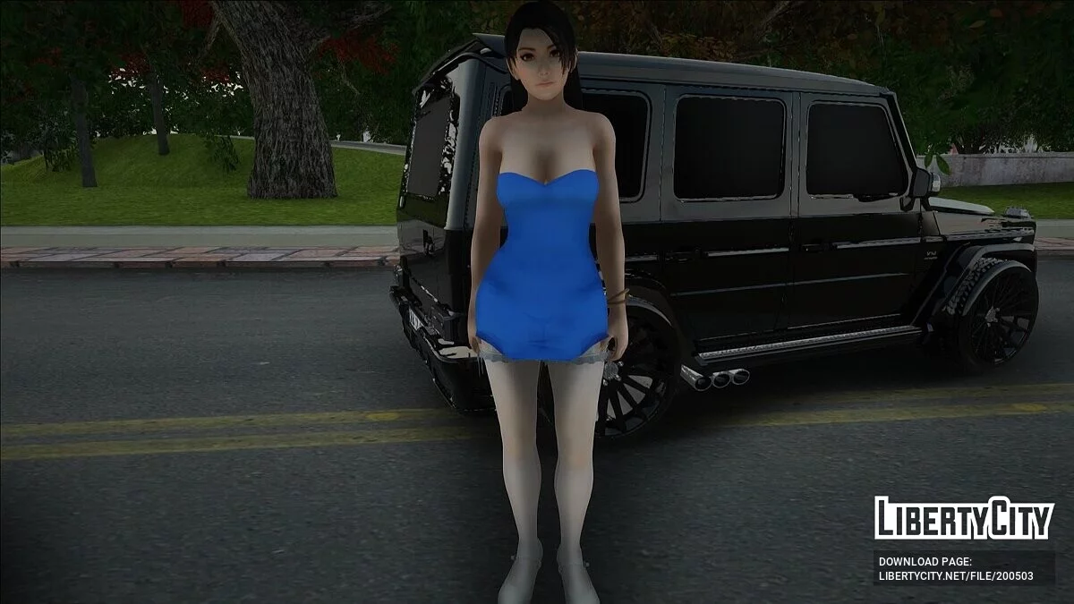 Момиджи в голубом платье / GTA San Andreas