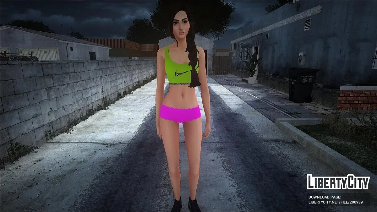 Девушка из Sims в нижнем белье / GTA San Andreas