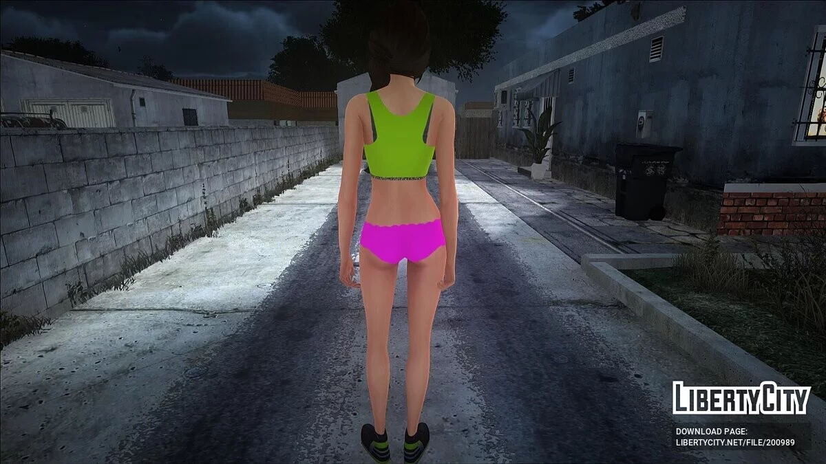 Девушка из Sims в нижнем белье / GTA San Andreas