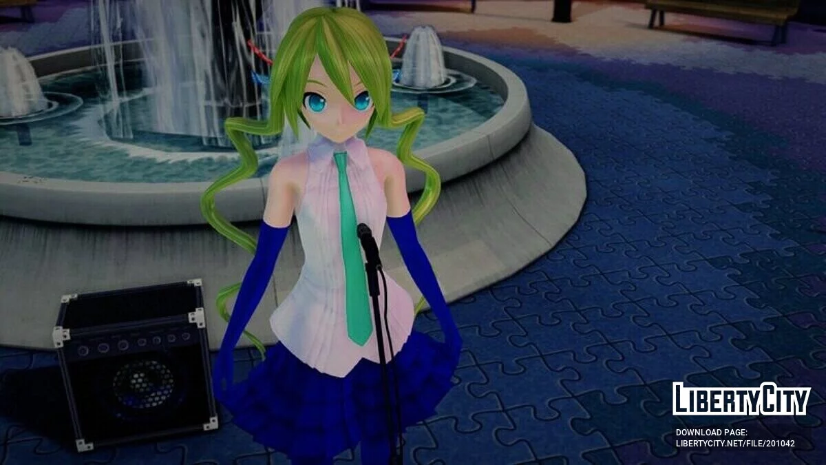 Hatsune Miku Patchwork + анимация лица / GTA San Andreas
