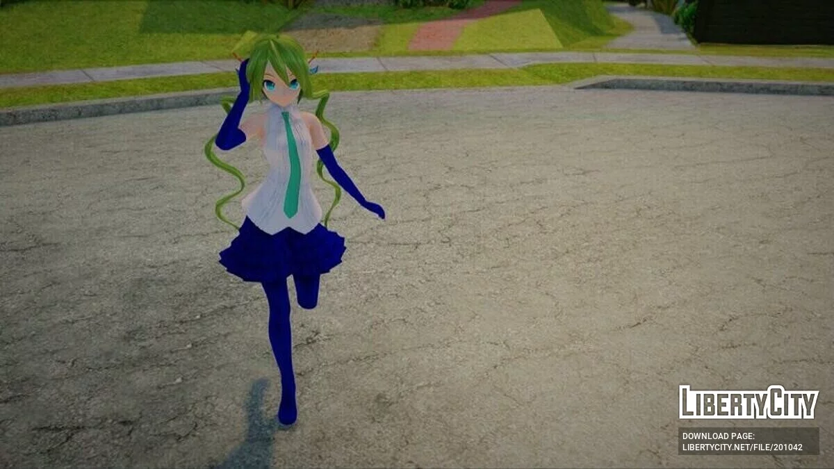 Hatsune Miku Patchwork + анимация лица / GTA San Andreas