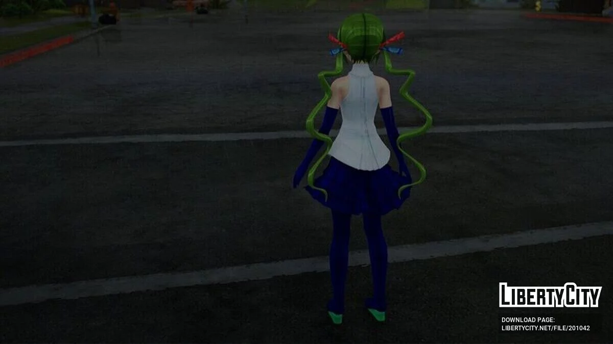 Hatsune Miku Patchwork + анимация лица / GTA San Andreas