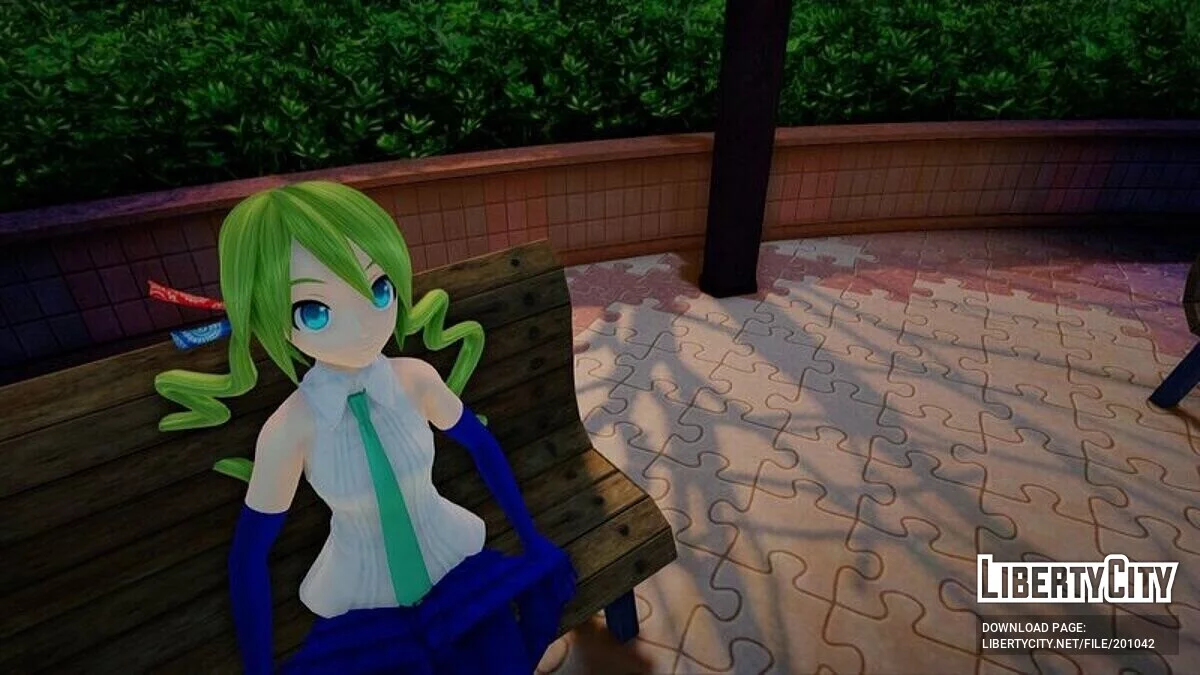 Hatsune Miku Patchwork + анимация лица / GTA San Andreas