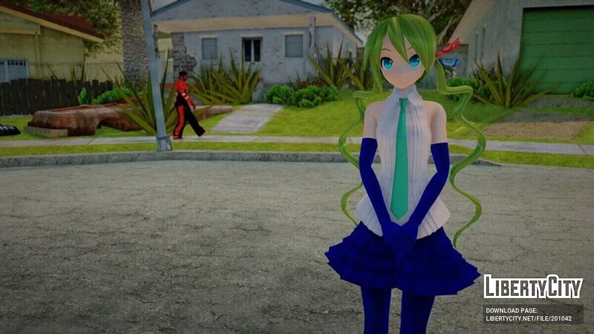Hatsune Miku Patchwork + анимация лица / GTA San Andreas