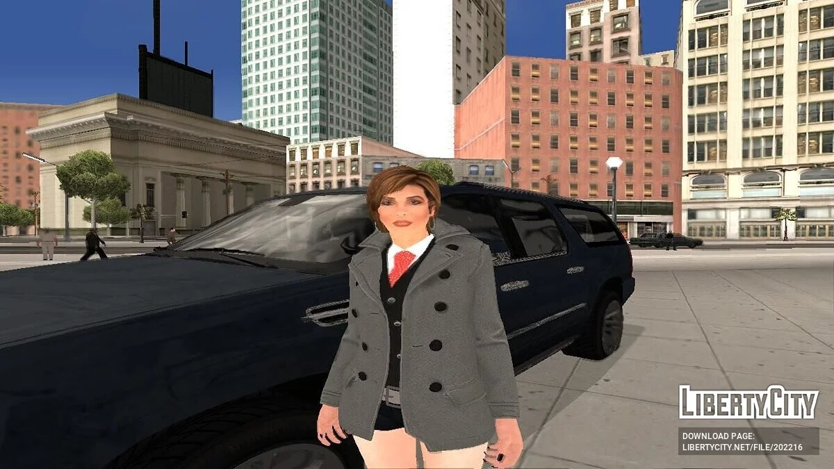 Лара в зимнем пальто / GTA San Andreas