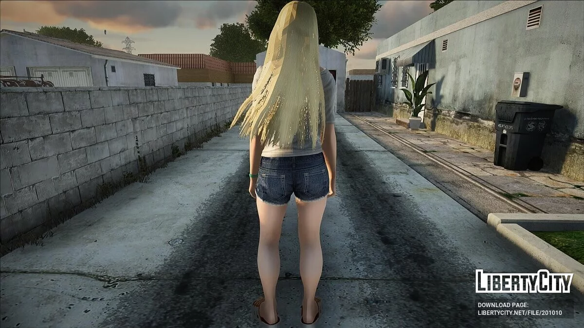 Лили в летней школьной униформе / GTA San Andreas