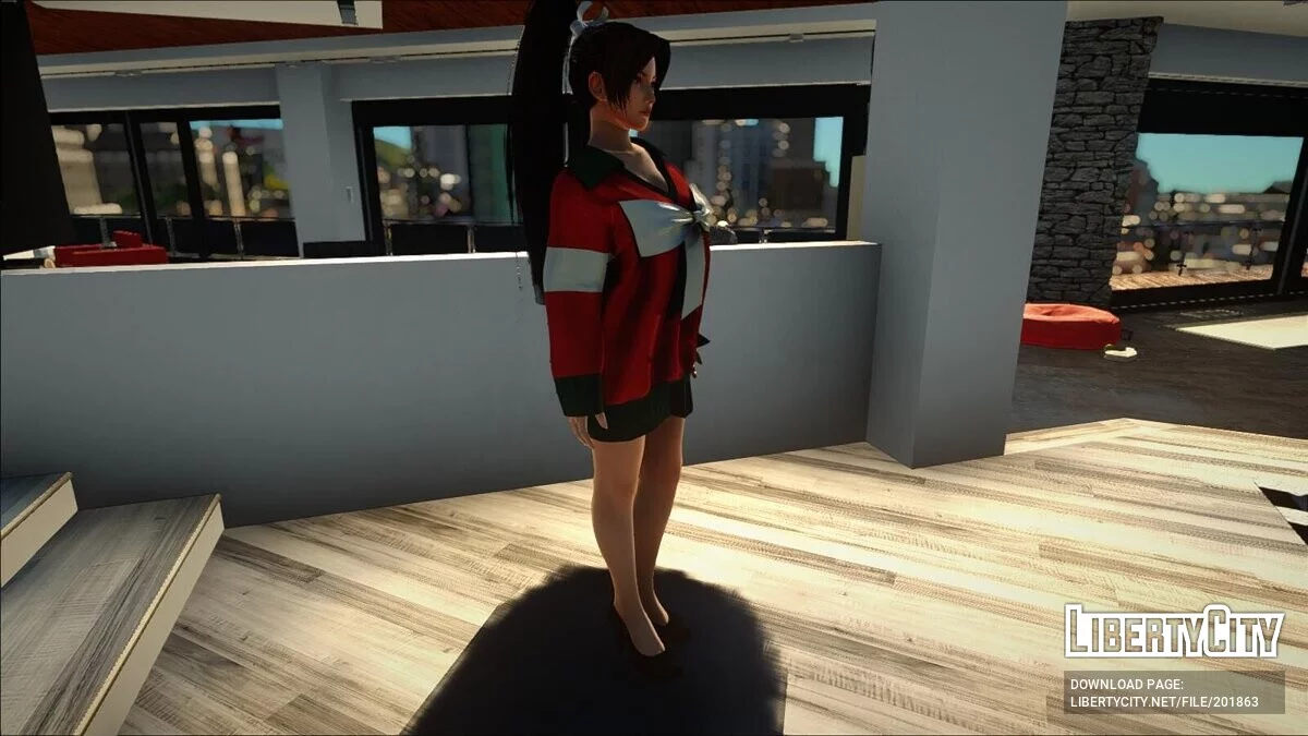 Мэй Ширануи в Рождественском свитере / GTA San Andreas