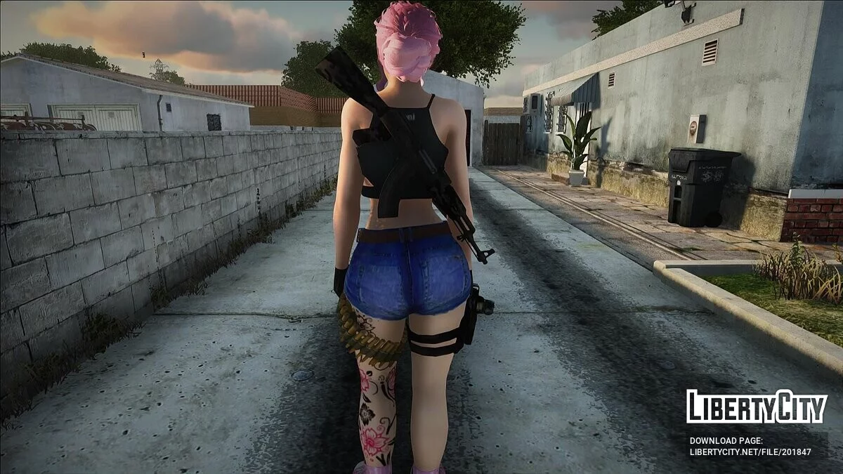 Вооруженная девушка (PC/Mobile) / GTA San Andreas