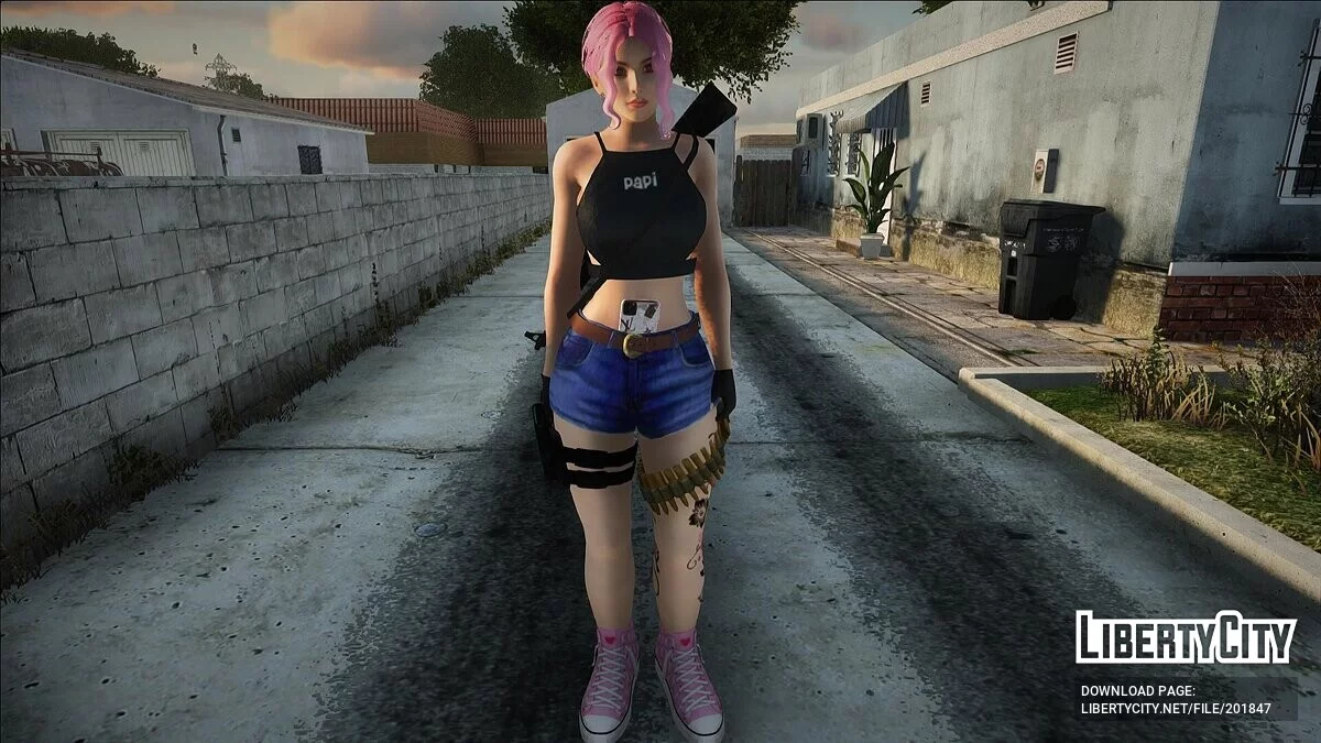 Вооруженная девушка (PC/Mobile) / GTA San Andreas