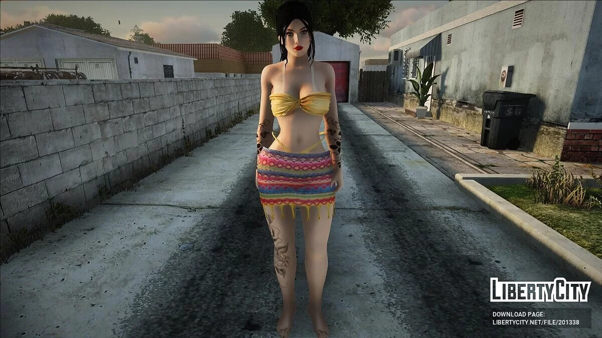 Женский пляжный скин #1 / GTA San Andreas
