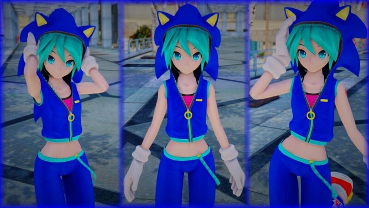 Скачать Hatsune Miku Sonic Style для GTA San Andreas