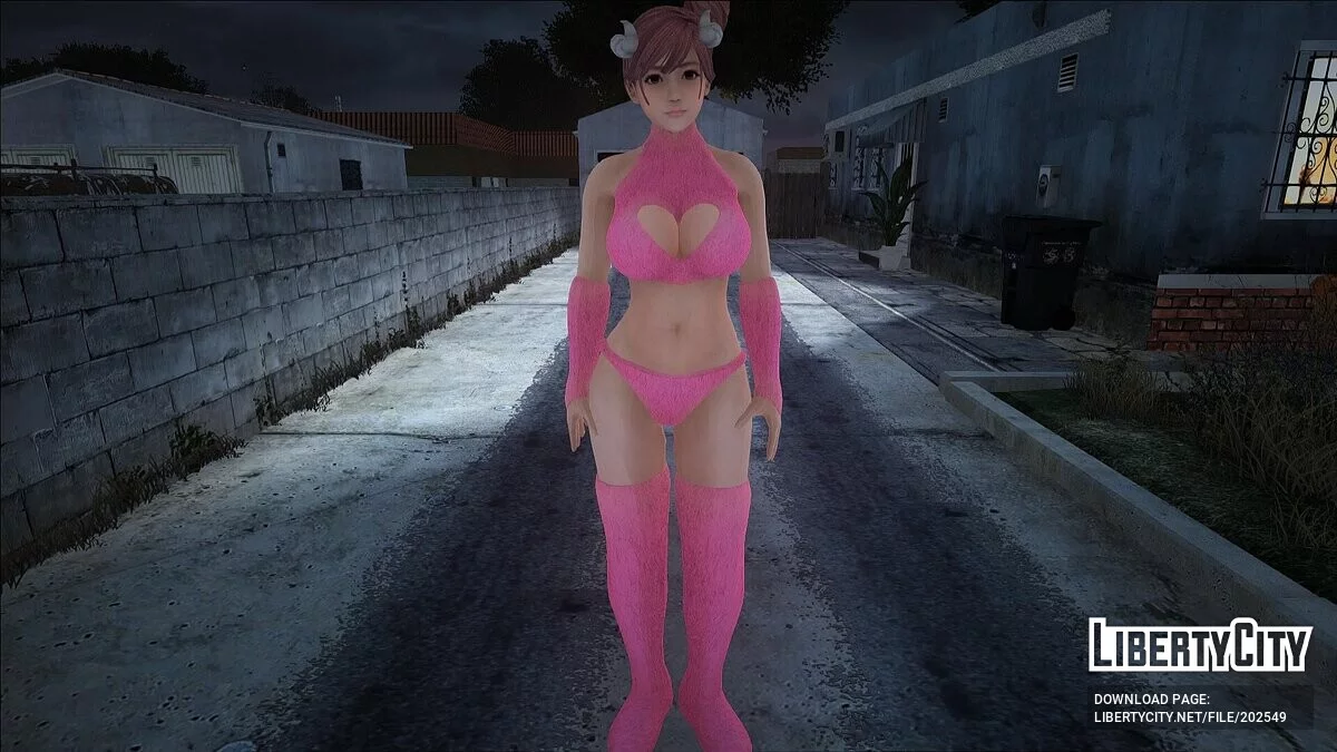 Хонока в розовом наряде / GTA San Andreas