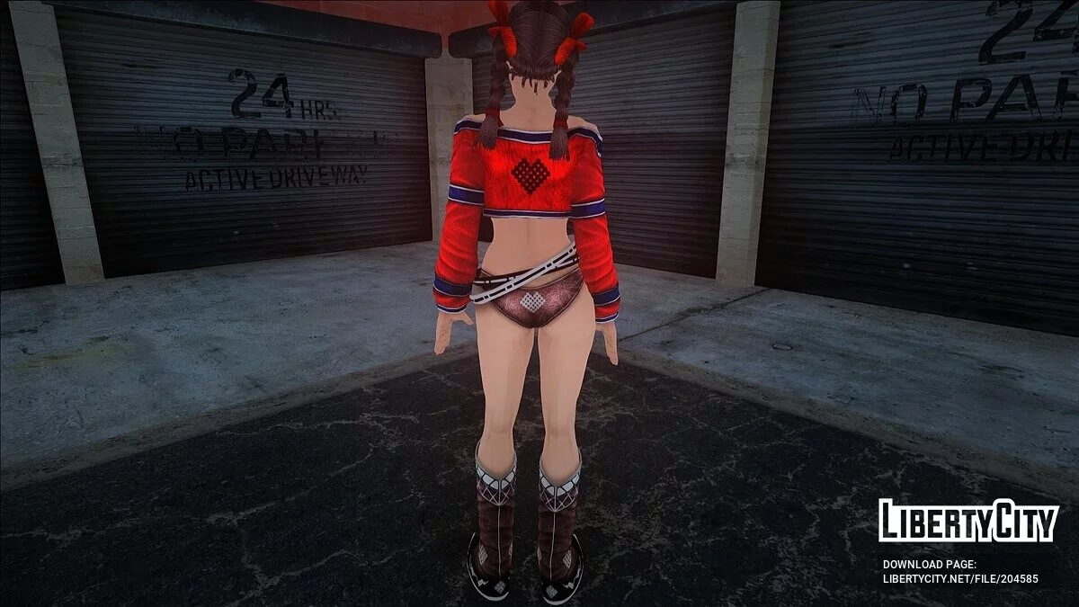 Аигел из Rumble Roses XX / GTA San Andreas