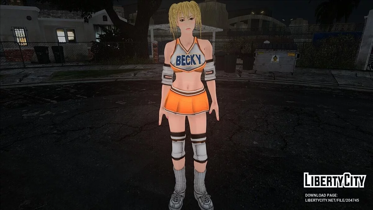Бекки из Rumble Roses XX / GTA San Andreas