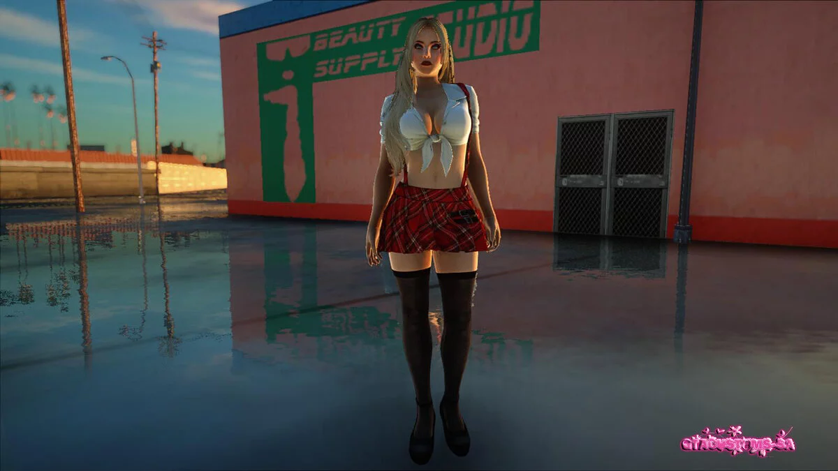 Хелена Дуглас в школьной форме S4 / GTA San Andreas