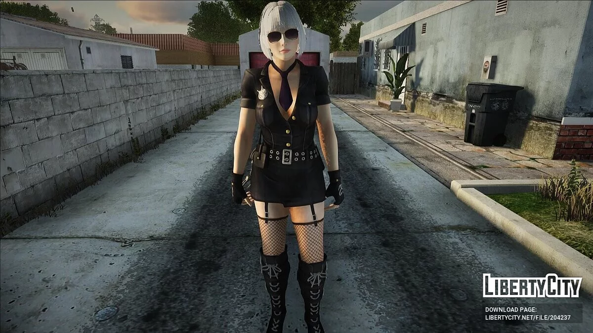 Кристи из Dead Or Alive 5: Ultimate в сексуальной униформе / GTA San Andreas