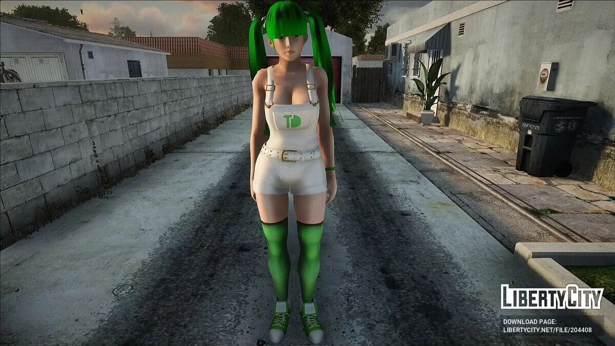 Лей-Фанг в цветах Grove Street / GTA San Andreas