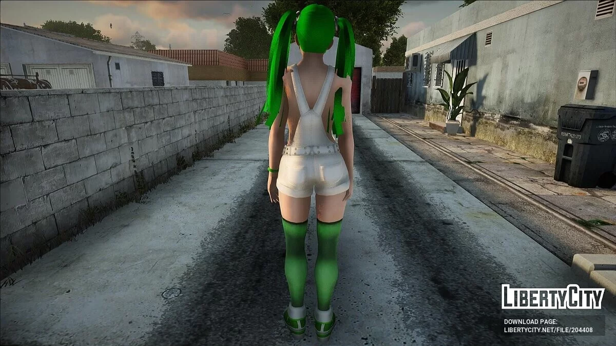 Лей-Фанг в цветах Grove Street / GTA San Andreas