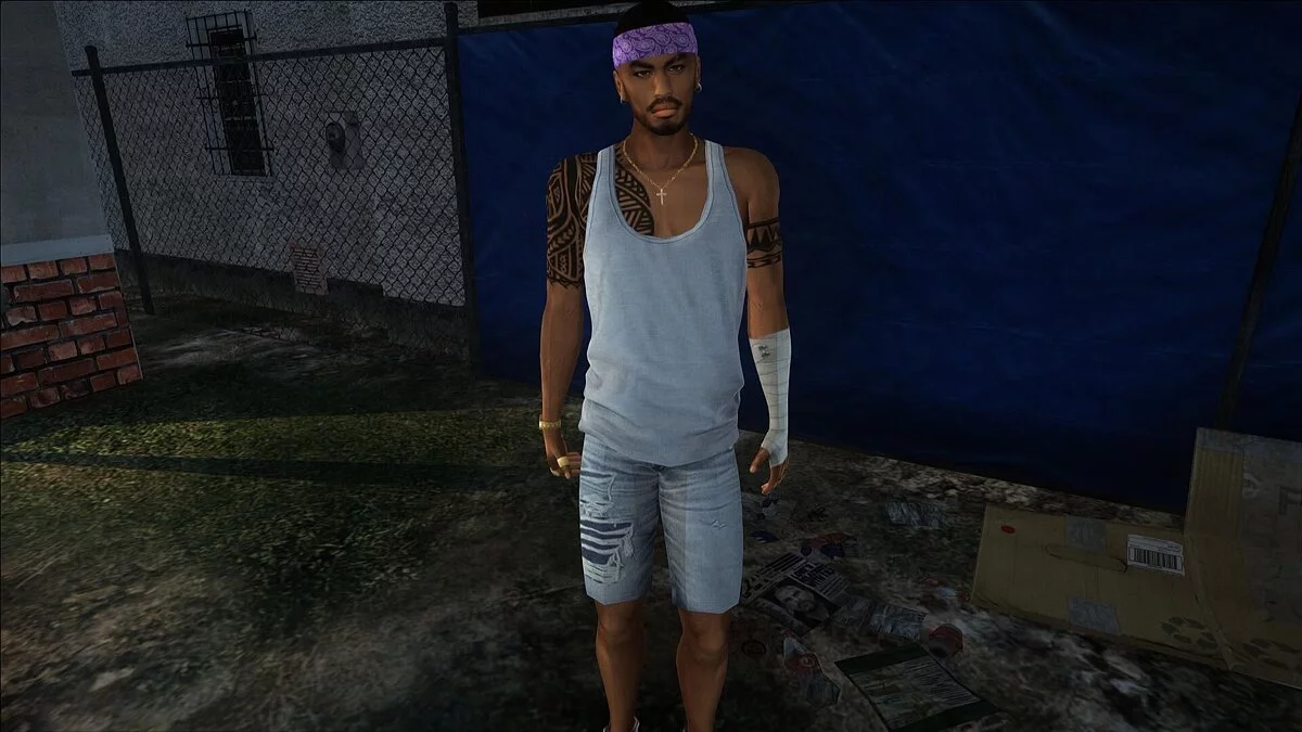 Новый HQ скин Ballas1 / GTA San Andreas