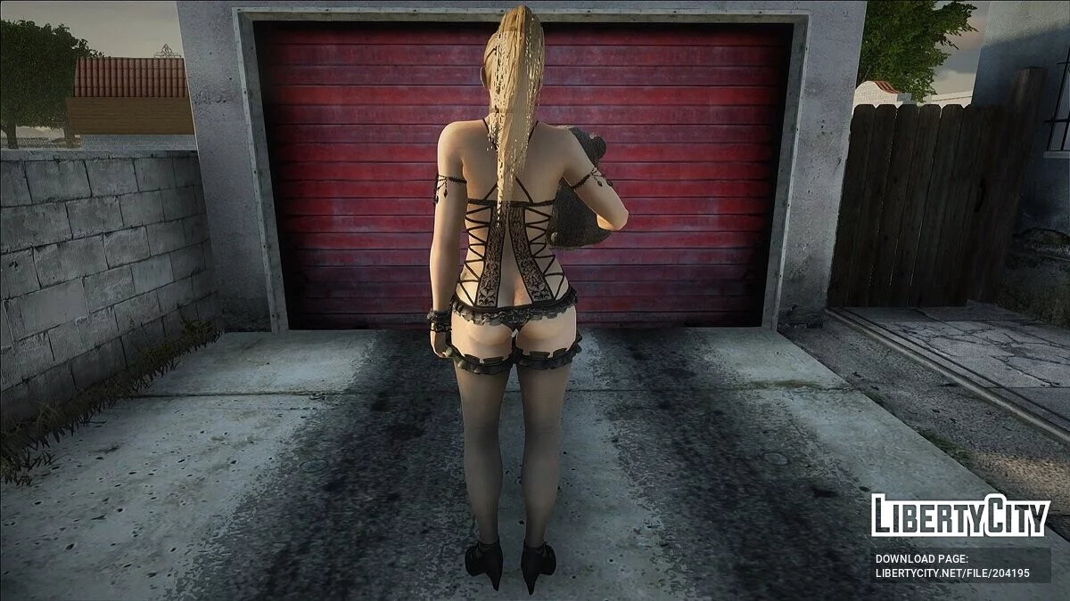 Сара с мишкой ко дню Святого Валентина / GTA San Andreas