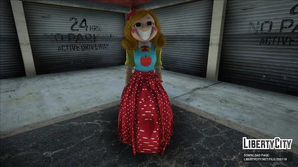 Мисс Делайт из Poppy Playtime + оружие / GTA San Andreas