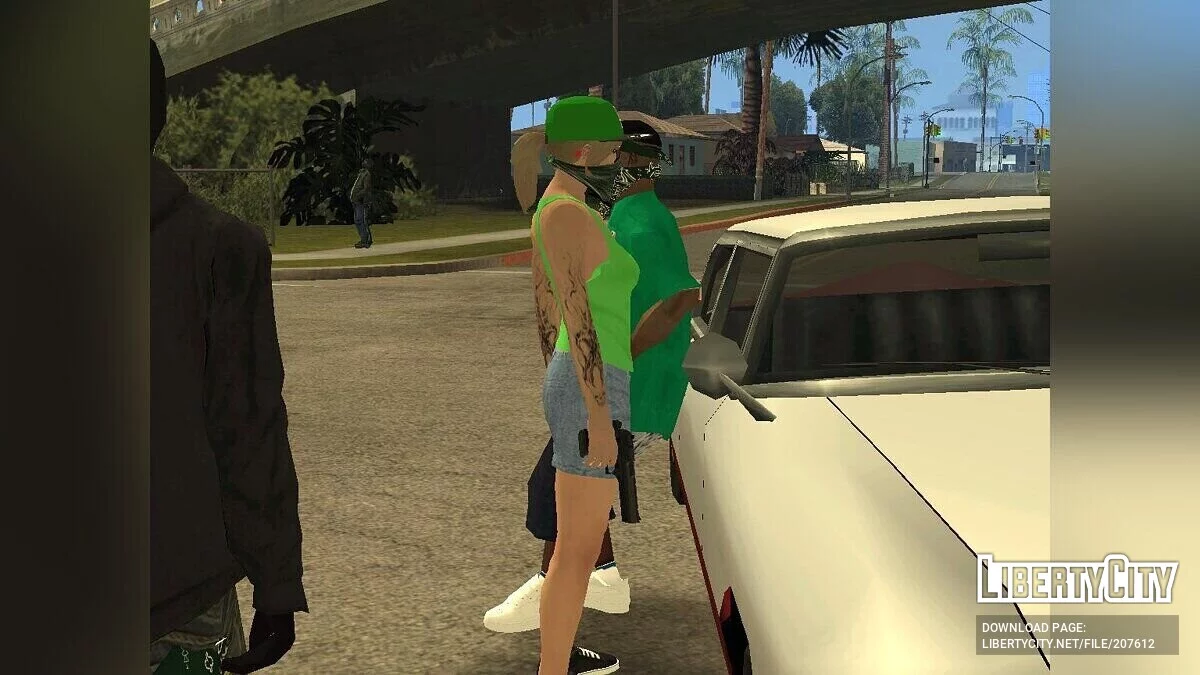 Девушки в бандах Грув, Баллас и Вагос / GTA San Andreas