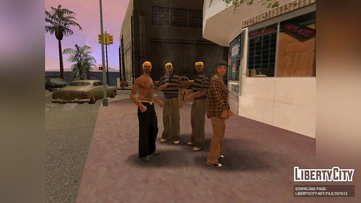 Девушки в бандах Грув, Баллас и Вагос / GTA San Andreas