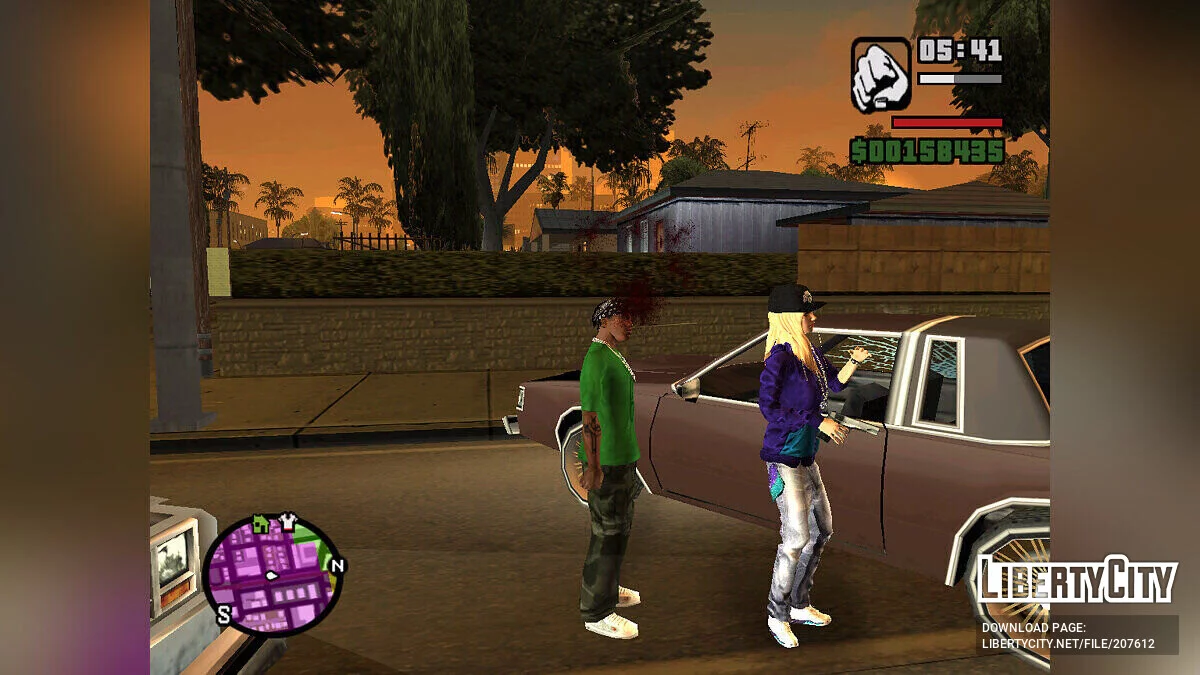 Девушки в бандах Грув, Баллас и Вагос / GTA San Andreas