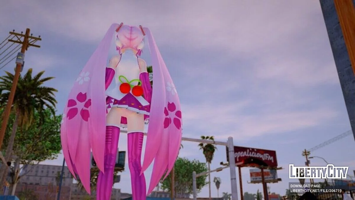 PDFT Hatsune Miku: Sakura Miku / GTA San Andreas