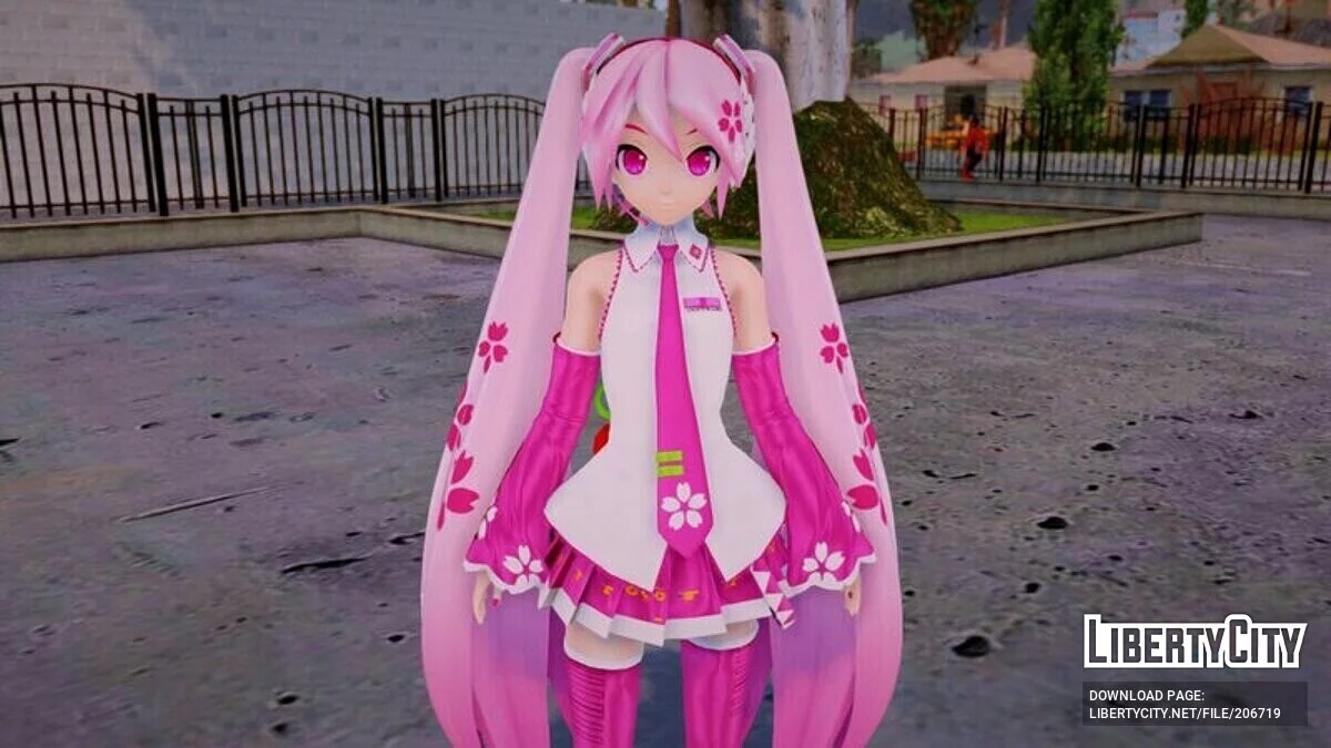 PDFT Hatsune Miku: Sakura Miku / GTA San Andreas