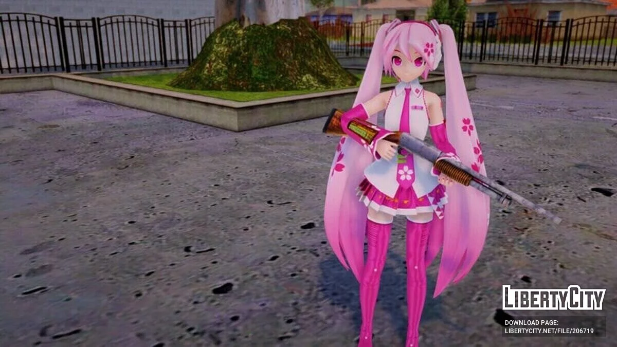 PDFT Hatsune Miku: Sakura Miku / GTA San Andreas