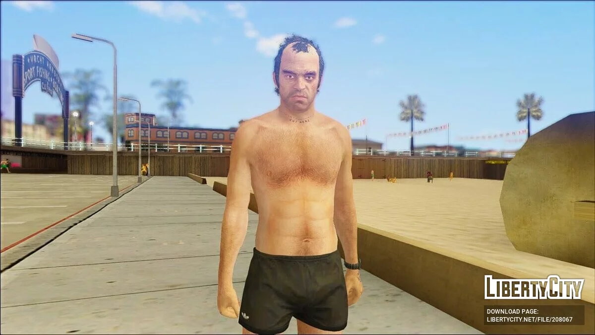 Тревор в шортах Адидас из GTA 5 / GTA San Andreas