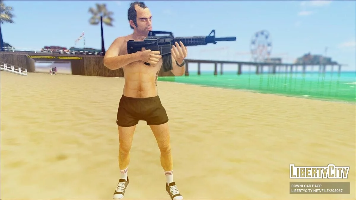 Тревор в шортах Адидас из GTA 5 / GTA San Andreas