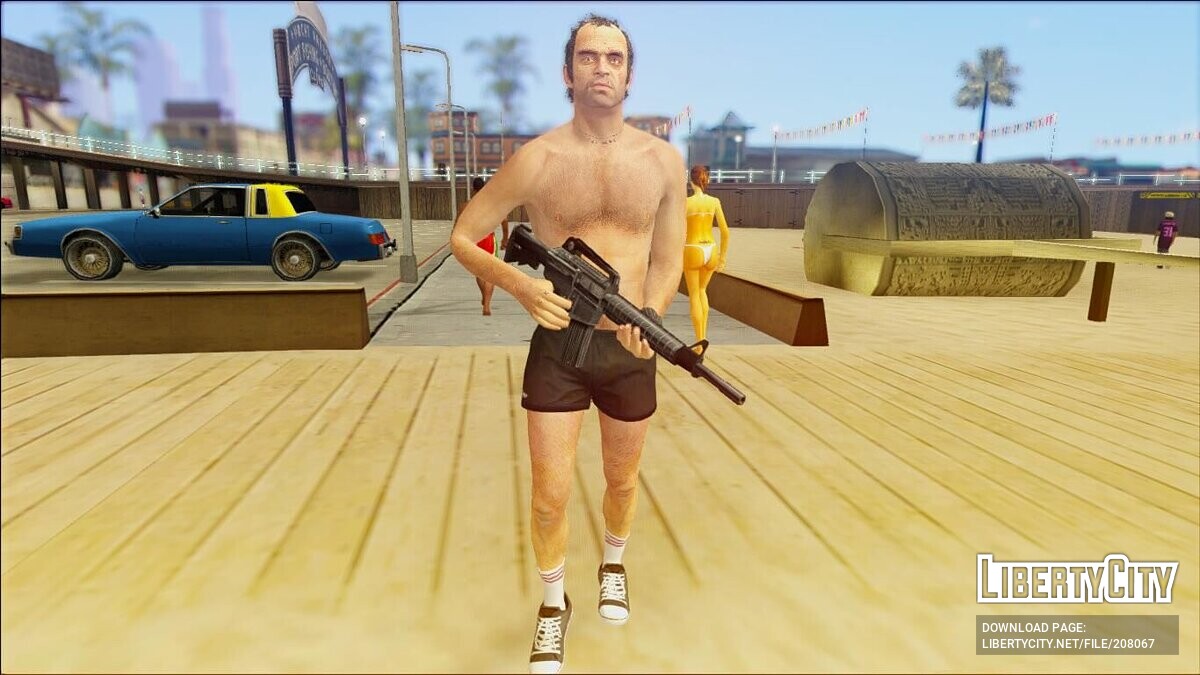 Скачать Тревор в шортах Адидас из GTA 5 для GTA San Andreas