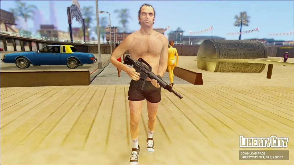 Тревор в шортах Адидас из GTA 5 / GTA San Andreas