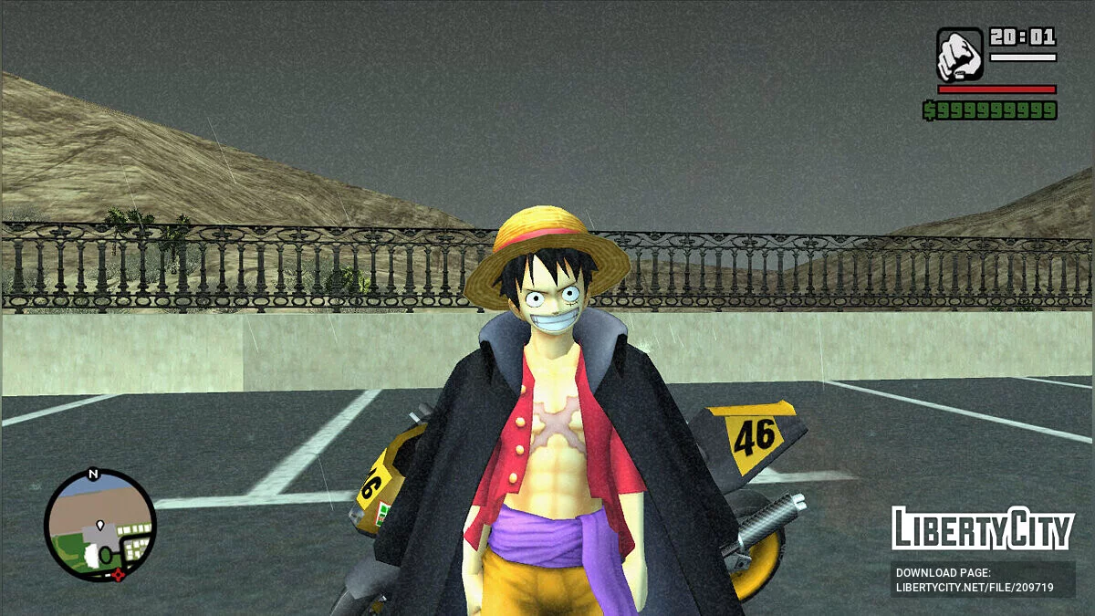 Луффи Вано - Ван Пис / GTA San Andreas
