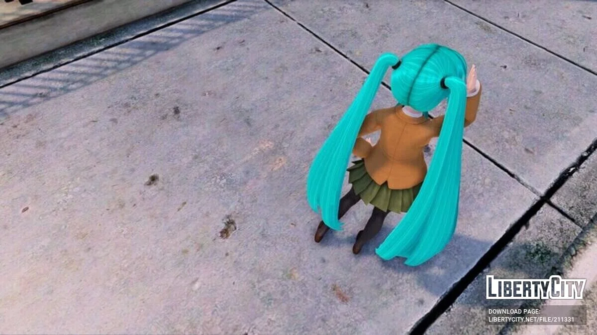 Hatsune Miku Mousou Girl + анимация лица / GTA San Andreas